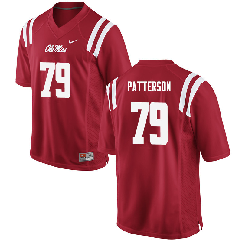 Javon Patterson Ole Miss Rebels NCAA Men's Red #79 Stitched Limited College Football Jersey JDV1358PL
